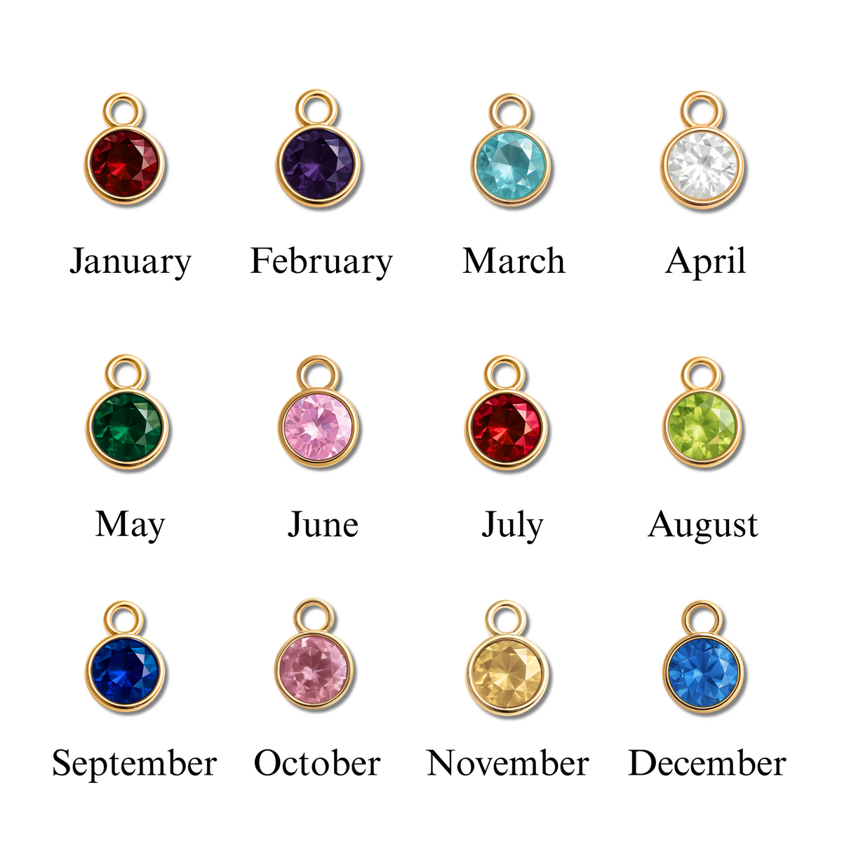 Guide des pierres de naissance disponibles pour le collier Gémeaux